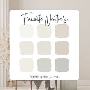 Designer Neutrals Paint Palette, Benjamin Moore, Interior Designer Paint Colors, Swiss Coffee, Gray Owl, Home Staging, Best Paint Scheme