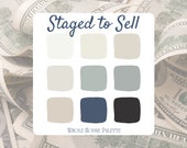 Home Staging Color Palette: Benjamin Moore Beach Glass (Digital Download)
