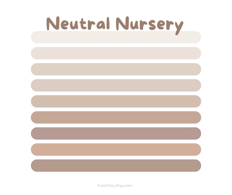 Interior Paint Palette, Boho Baby, Neutral Nursery, Kids Room, Benjamin ...