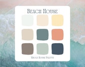 Beach House Paint Palette: Aegean Teal Coastal Color Scheme (PDF)
