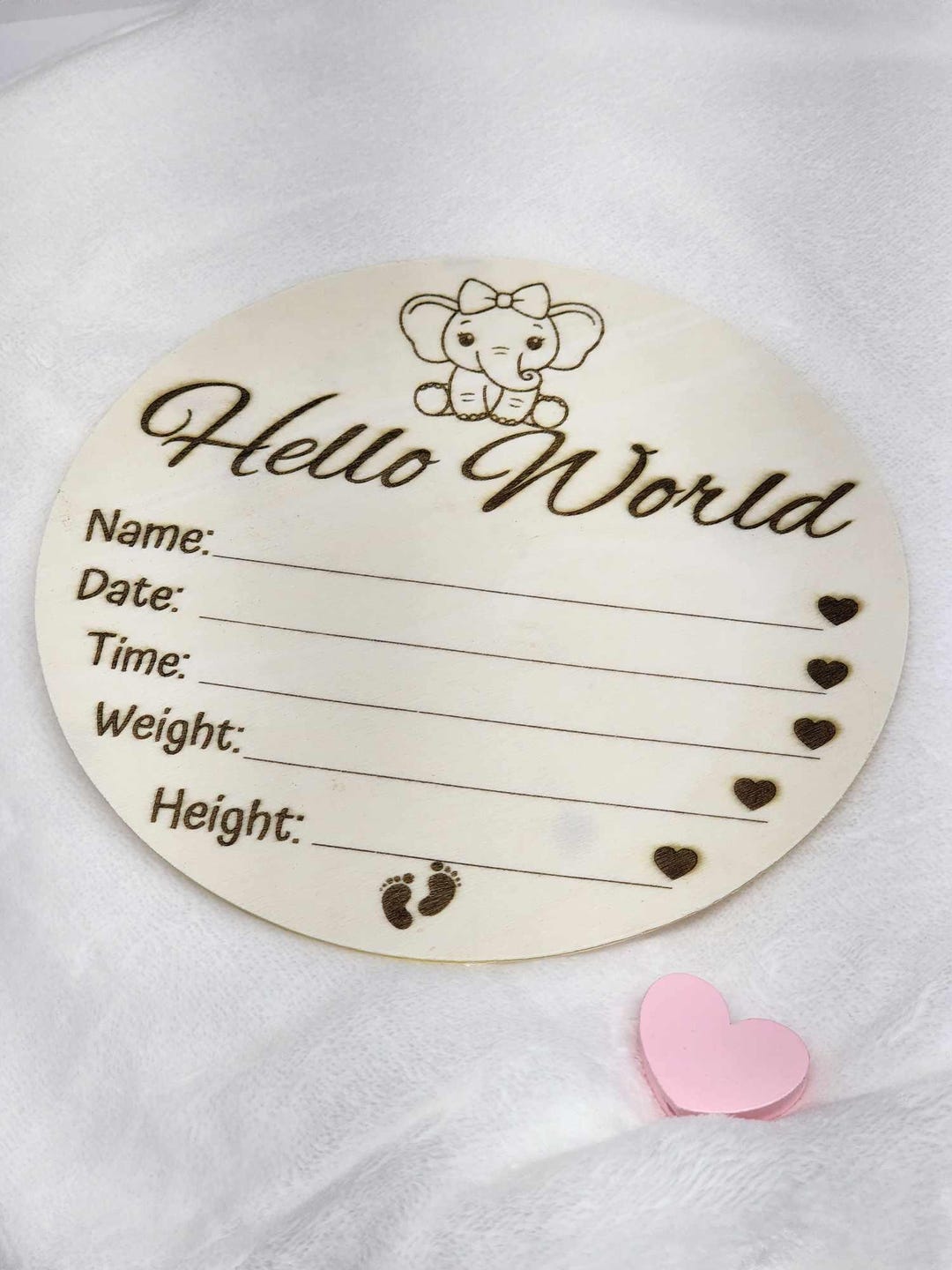 Wood Baby Stats Sign: Newborn Announcement Keepsake - Etsy