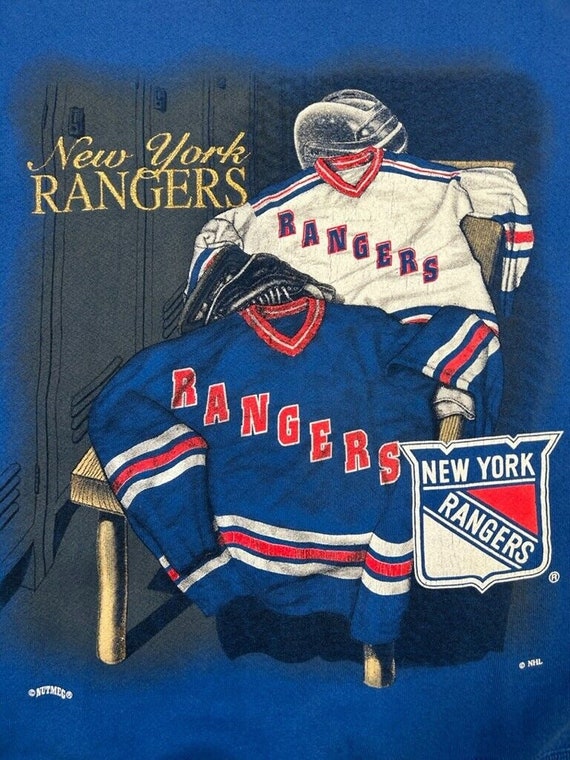 Vintage 90s New York Rangers NHL Equipment Graphi… - image 4