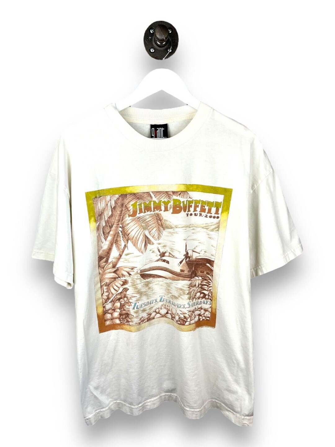 T-shirt Tournée Jimmy Buffett - Noir Chaud - Gildan - Toutes Tailles - Personnalisable - Neuf Avec étiquette