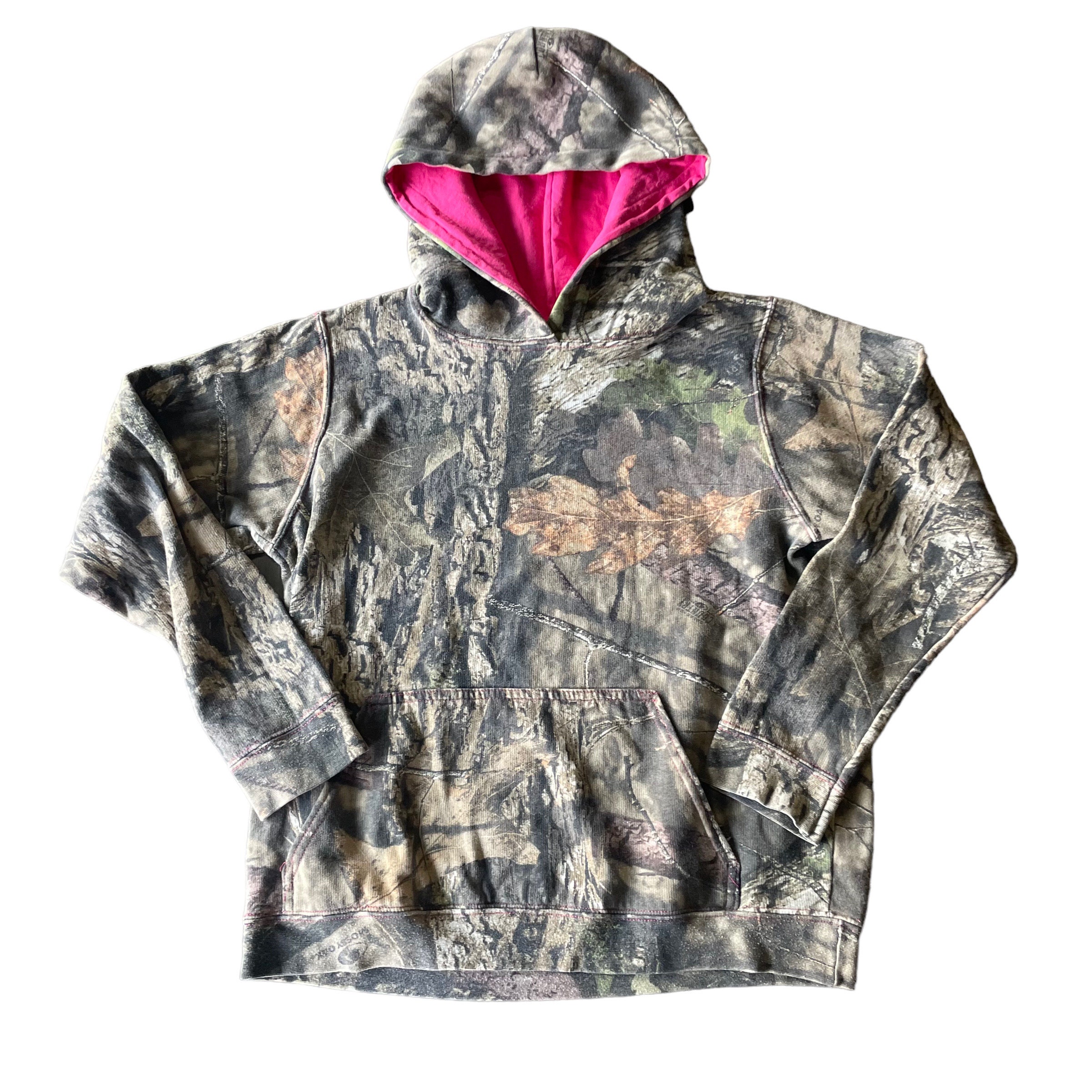 Vintage Mossy Oak Real Tree Hoodie / Pink Hood / Camouflage / - Etsy