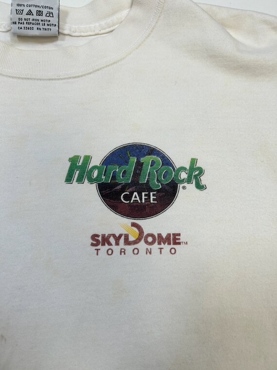 Vintage 90s Hard Rock Cafe Sky Dome Toronto Front… - image 4
