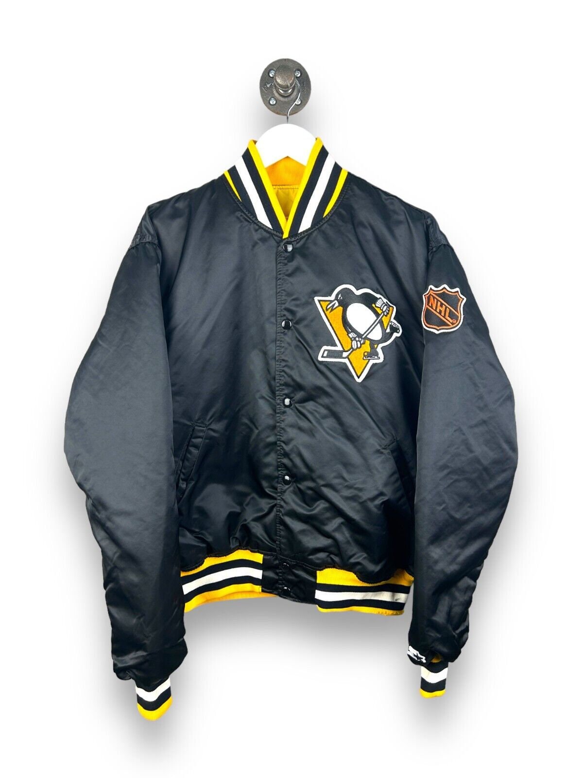 Vintage NHL Pittsburgh Penguins Satin Starter/Warm-up Jacket