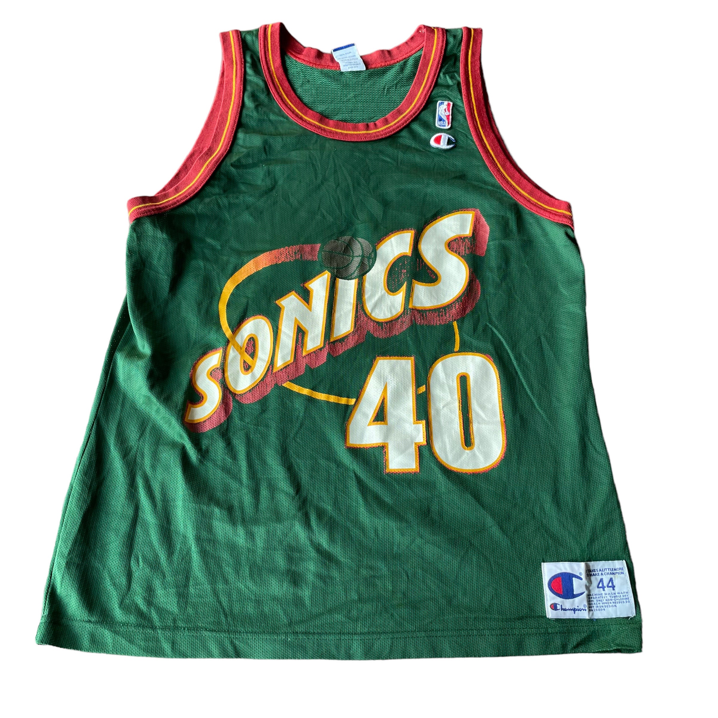 Vintage SUPERSONICS Seattle Nike Jersey Shawn Kemp Authentic 