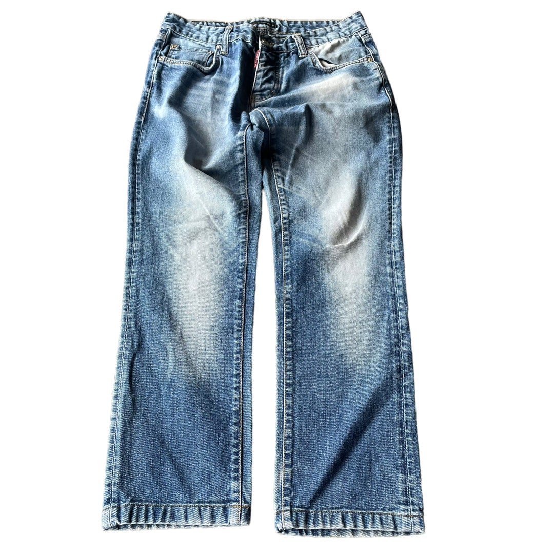 Dsquared Light Wash 2000s Designer Denim Jeans / Made in Italy Etsy