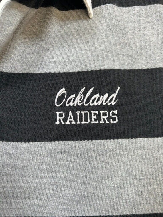 Vintage 90s Oakland Raiders Embroidered Spellout … - image 5