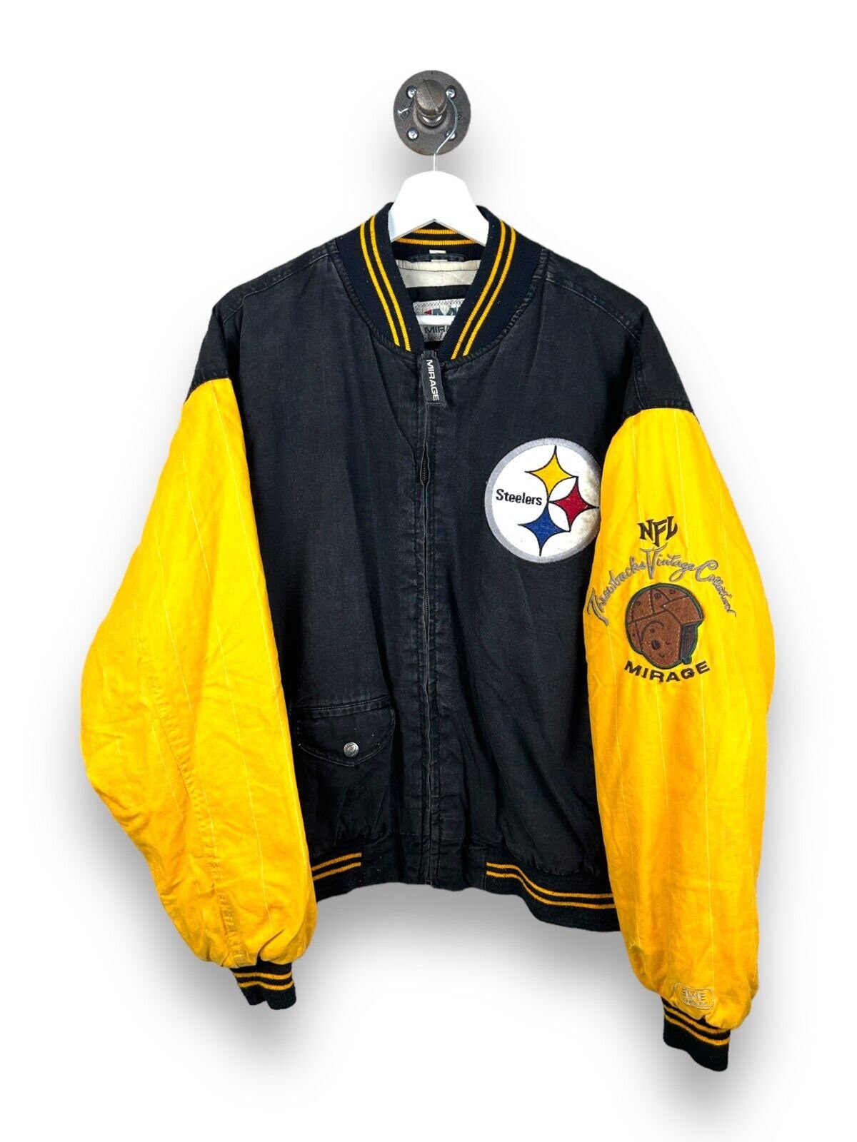NFL - Pittsburgh Steelers - 90s Starter Hooded 1/2 Zip Pullover Jacket –  Lhük
