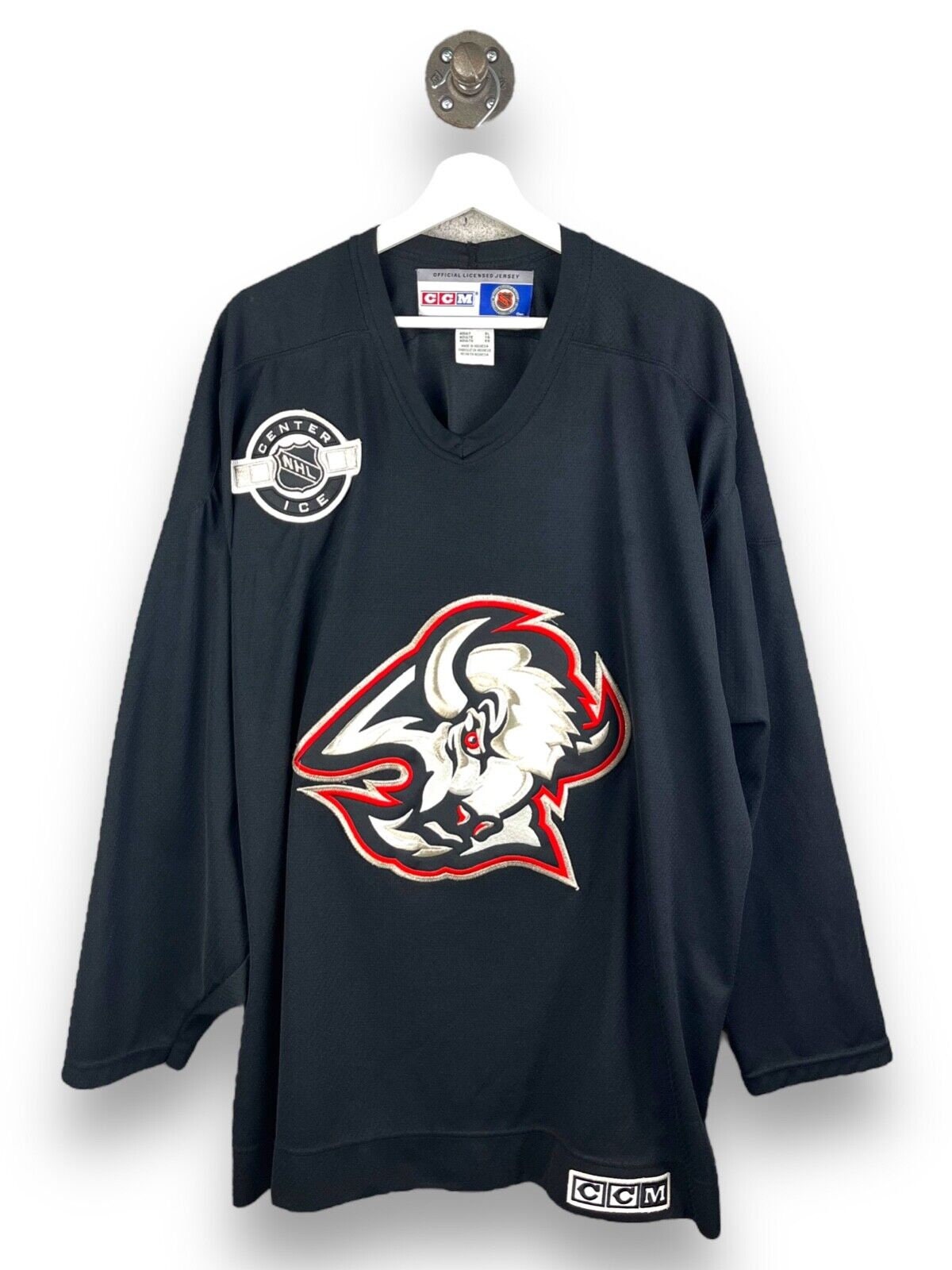 90's Miroslav Satan Buffalo Sabres Starter NHL Jersey Size XL – Rare VNTG