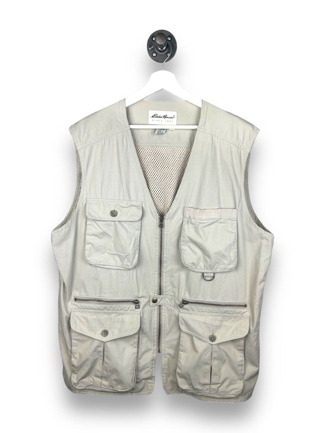 Vintage Eddie Bauer Outdoor Style Fishing Vest Jacket Size Etsy