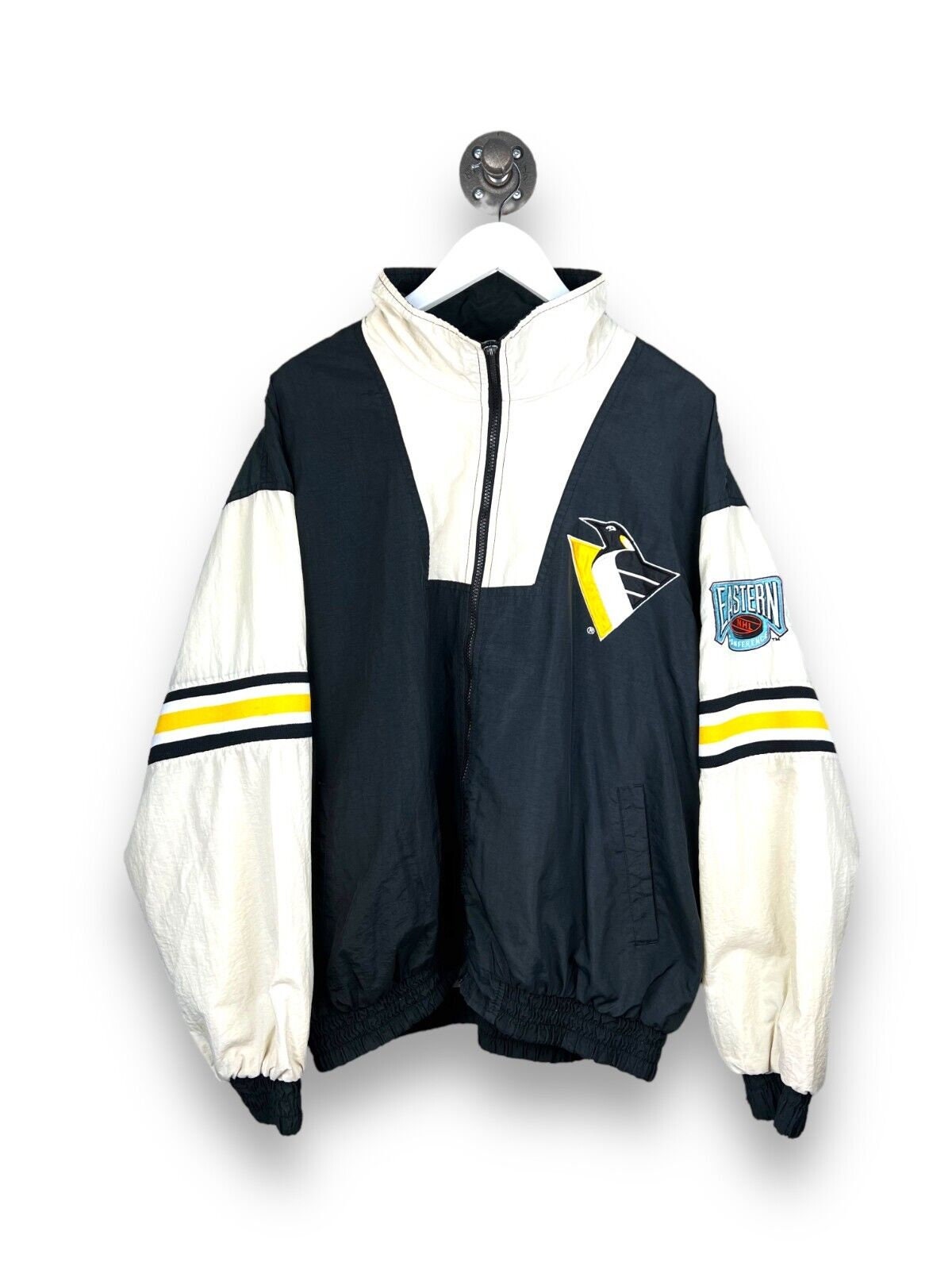 90's Pittsburgh Penguins Starter Satin Back Patch NHL Bomber