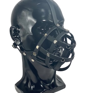 Silver Classic Hardware Human Face Muzzle