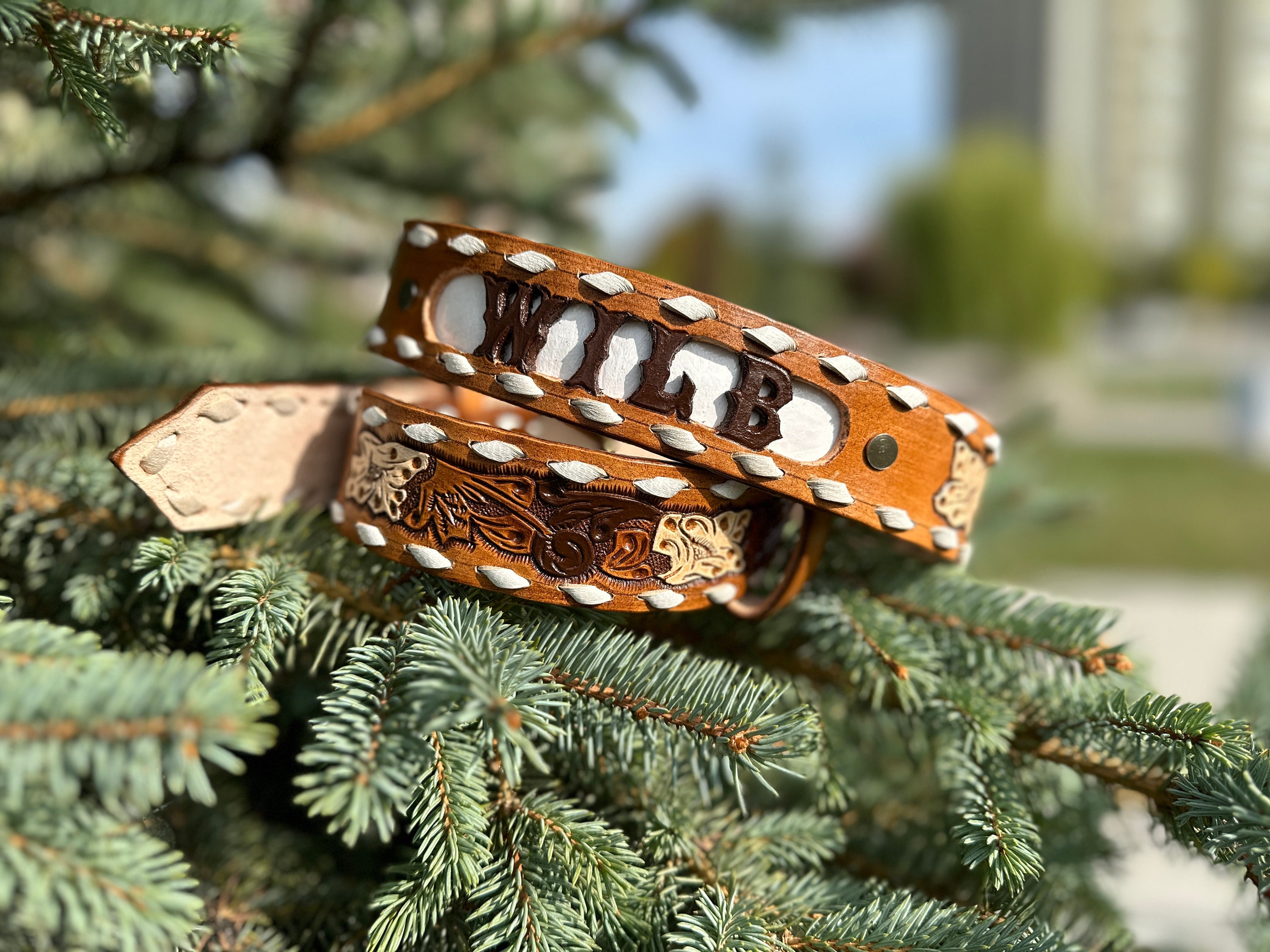 personalized western belts