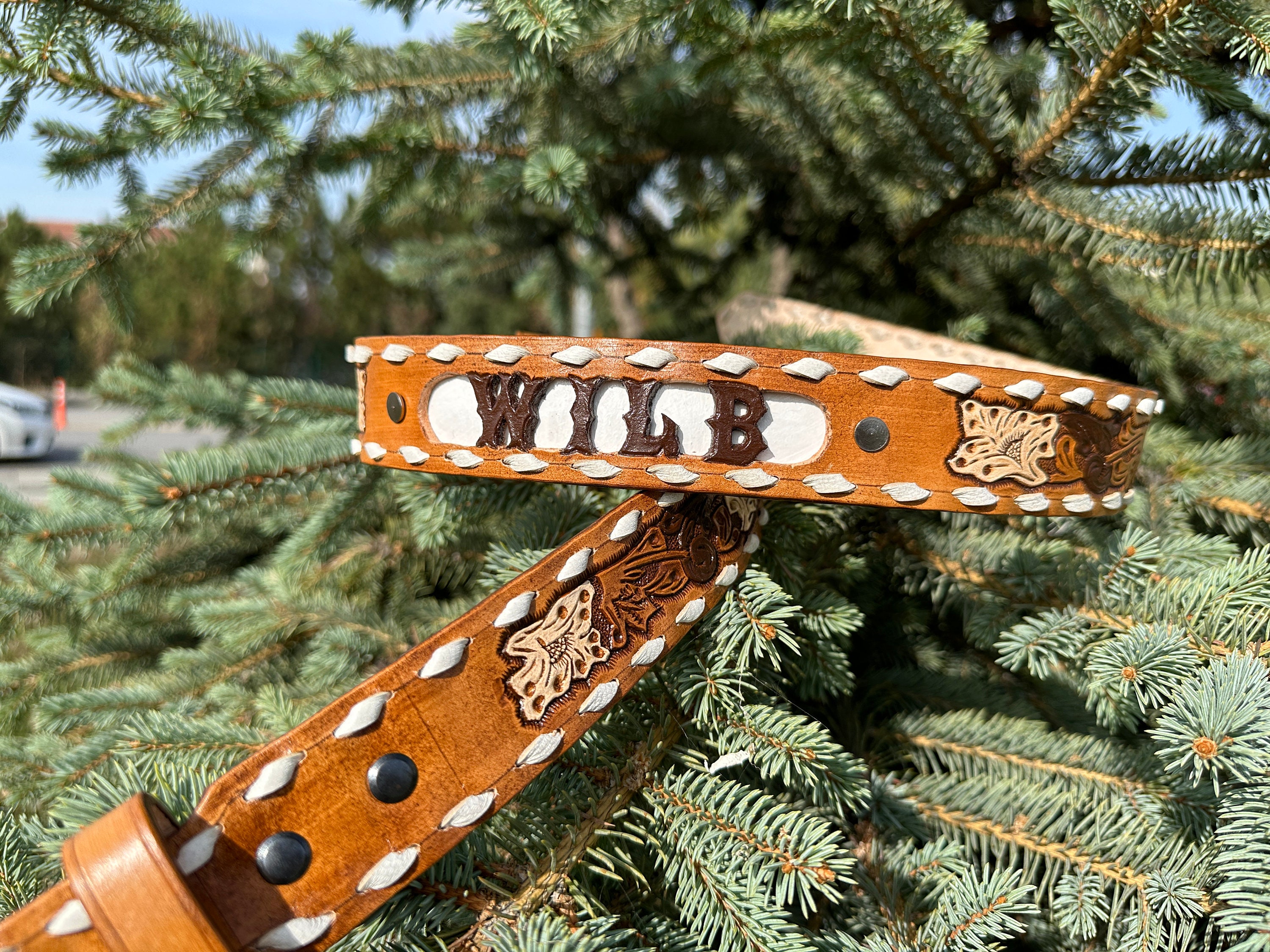 personalized western belts