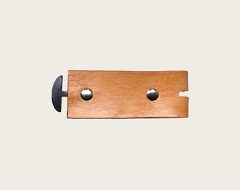 Ever-Fit Custom Leather Waist Belt Extender, Veg Tan Leather Belt Size Adjuster, Full Grain Leather Belt Accessories, Belt Lengthener