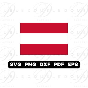 Austria Flag | Svg Png Dxf Eps Pdf - Vector Graphic Design Layered by Color