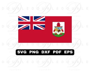 Bermuda Flag | Svg Png Dxf Eps Pdf - Vector Graphic Design Layered by Color