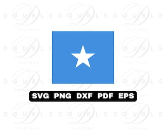Somalia Flag | Svg Png Dxf Eps Pdf - Vector Graphic Design Layered by Color