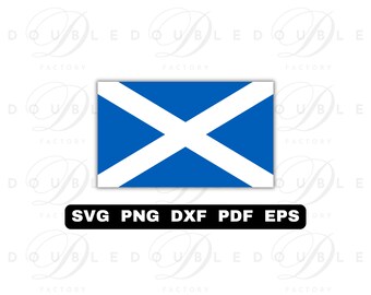 Scotland Flag | Svg Png Dxf Eps Pdf - Vector Graphic Design Layered by Color