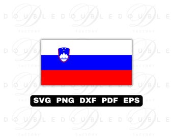 Slovenia Flag | Svg Png Dxf Eps Pdf - Vector Graphic Design Layered by Color