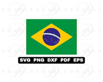 ブラジル国旗 色別レイヤー | svg png dxf eps pdf | ベクター
