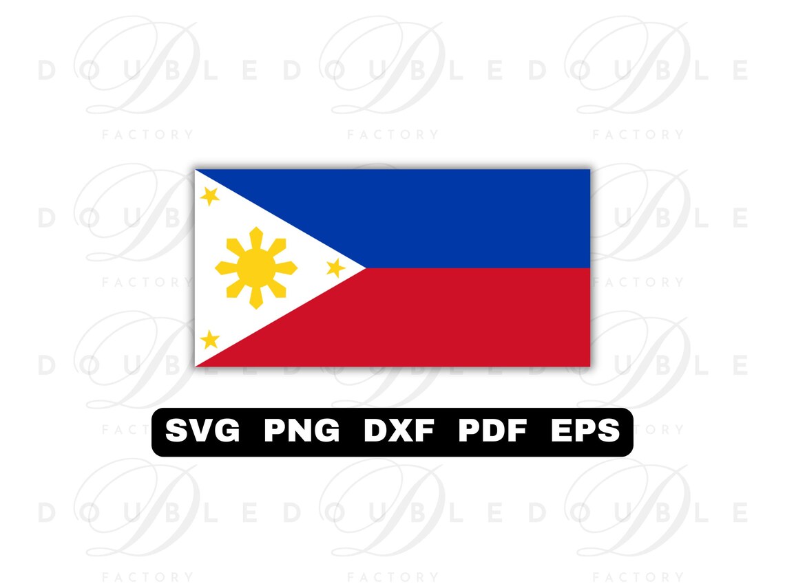 Philippines Flag | Svg Png Dxf Eps Pdf - Vector Graphic Design Layered ...