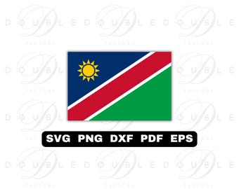 Namibia Flag | Svg Png Dxf Eps Pdf - Vector Graphic Design Layered by Color