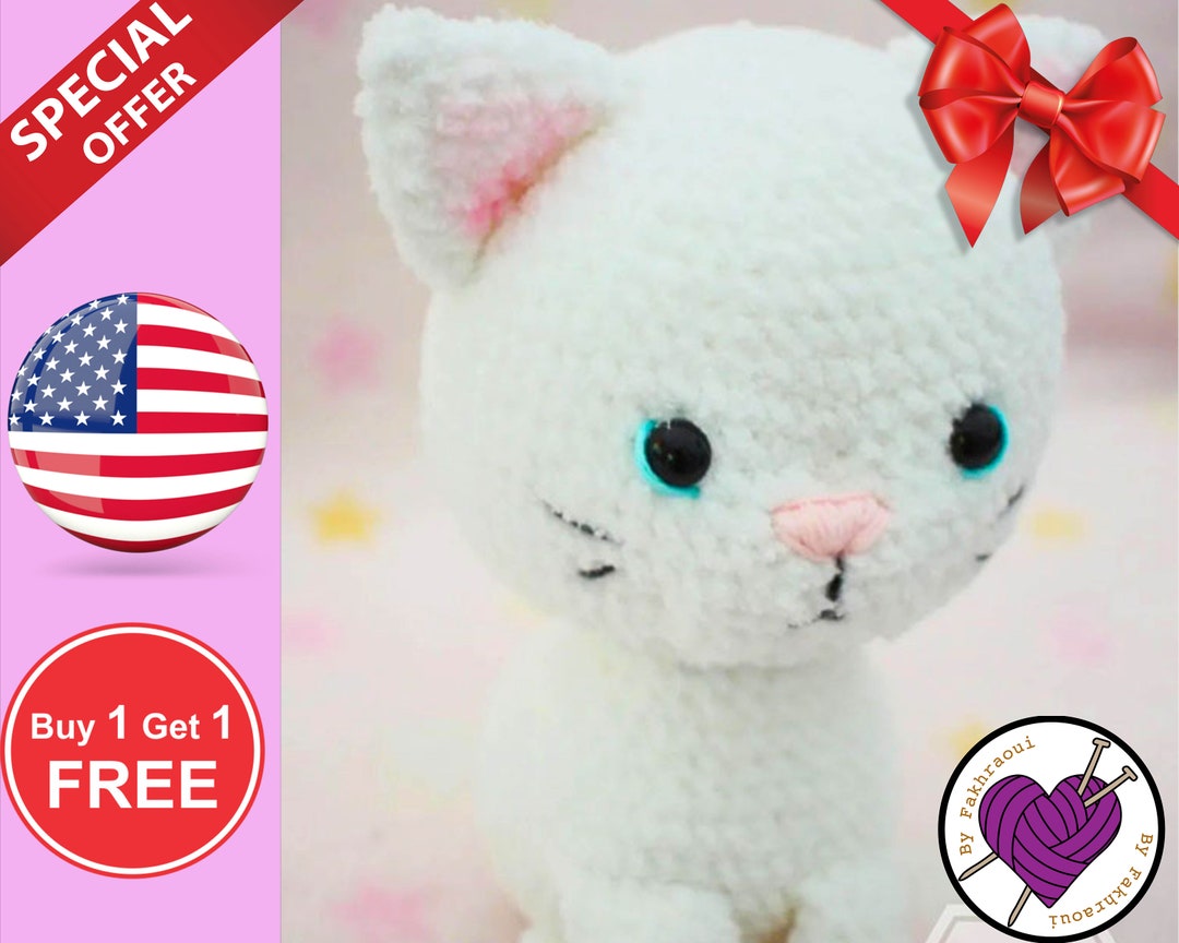 Cat Crochet Pattern Cat Stitch Crochet Crochet Cat Toys Etsy