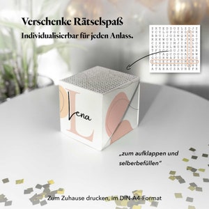 Personalisierte Gutschein Verpackung für Freunde zum Geburtstag. Originelle Geschenk Idee für Gutscheine Geldgeschenk Tickets Events Karte
