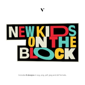 NKOTB Svg New Kids On The Block SVG | DIY nkotb shirt | Vintage | Digital File Download | Jpeg, Png, Pdf, Svg, Dxf | Cut File | Vinyl Decal