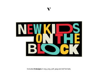 NKOTB Svg New Kids On The Block SVG | DIY nkotb shirt | Vintage | Digital File Download | Jpeg, Png, Pdf, Svg, Dxf | Cut File | Vinyl Decal