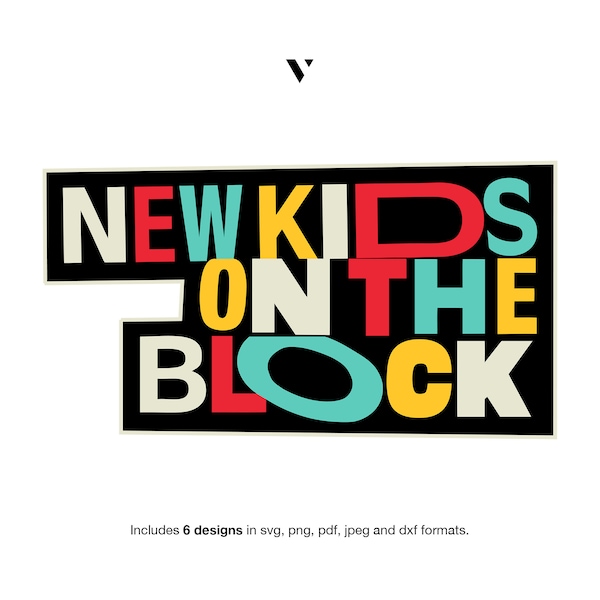 NKOTB Svg New Kids On The Block SVG | DIY nkotb shirt | Vintage | Digital File Download | Jpeg, Png, Pdf, Svg, Dxf | Cut File | Vinyl Decal