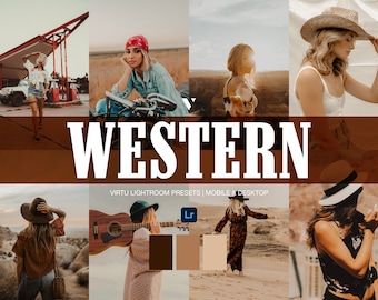 Western Lightroom Presets: Rustic Warm Tones, Mobile & Desktop