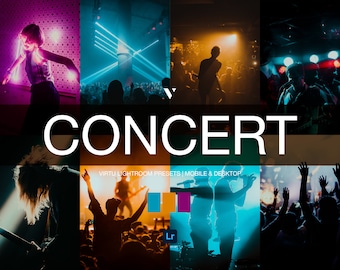 11 KONZERT Lightroom Mobile & Desktop Presets | Nachtclub Presets | Live Musik Presets | Nachtleben Presets | Event-Presets | DJ-Presets