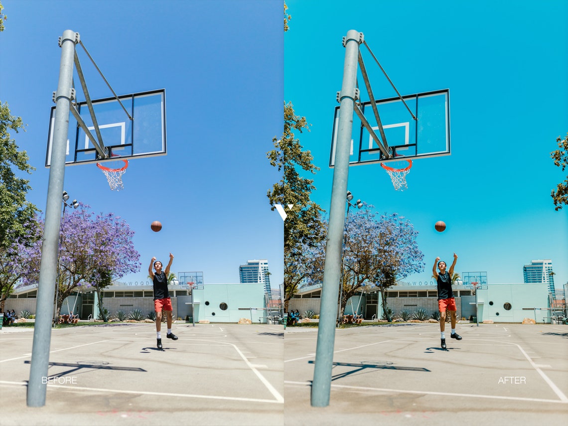 16 BASKETBALL Lightroom Mobile & Desktop Presets Lightroom - Etsy