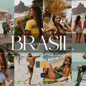Brasilien Lightroom-förinställningar | Varma, livfulla strand- och resefilter | VM, Cup of the World (mobil och dator)