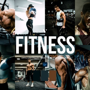 10 SPORTOWYCH Presetów Lightroom Mobile & Desktop | Preset Gym Sports Workout | Preset Indoor Sports | Preset Film Fitness | Moody Action Filter