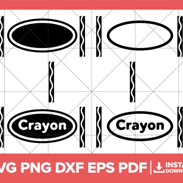 Crayon SVG, Crayon Wrapper PNG, Crayon Costume DXF, Crayon Shirt Svg, Crayon Cricut Silhouette Cut File