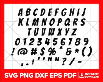 Comic Book Font SVG, Comic Font PNG, Super Hero Font DXF, Comic Letters, Comic Book Letters Ttf Cricut Silhouette Cut File