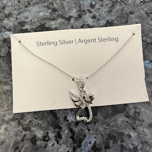 18” Sterling Silver Chain with Angel Pendant