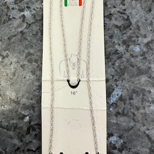 16” Sterling Silver Twist Chain
