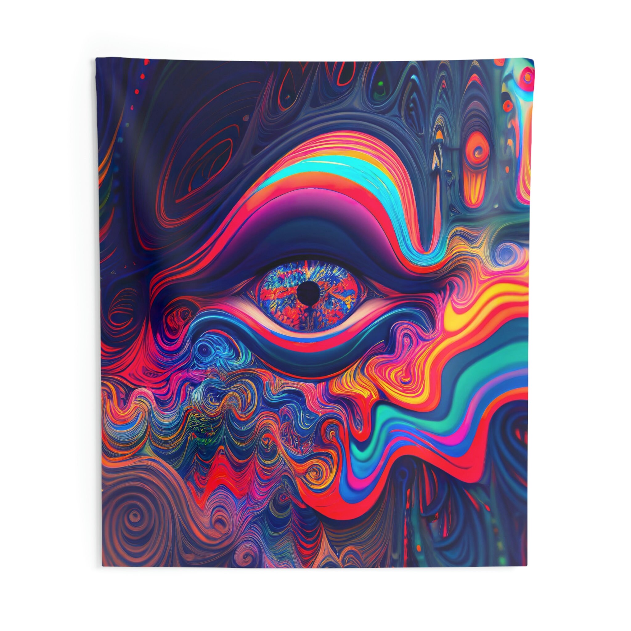 Psychedelic Trippy Eye Door Mat