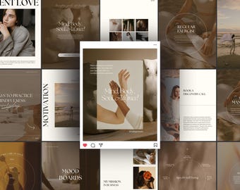 Instagram Post Template for Coaches | Canva Social Media Posts | Coaching Business | Insta Coach Marketing