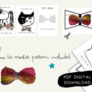 Printable tags for pet craft shows, bow tie, cat dog , Black and white  PDF file | sell pet handmade items | DIY packaging, display