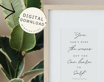 The Mindfuliving Poster Set of 3 | Motivational Wall Art, Printable, Digital Download