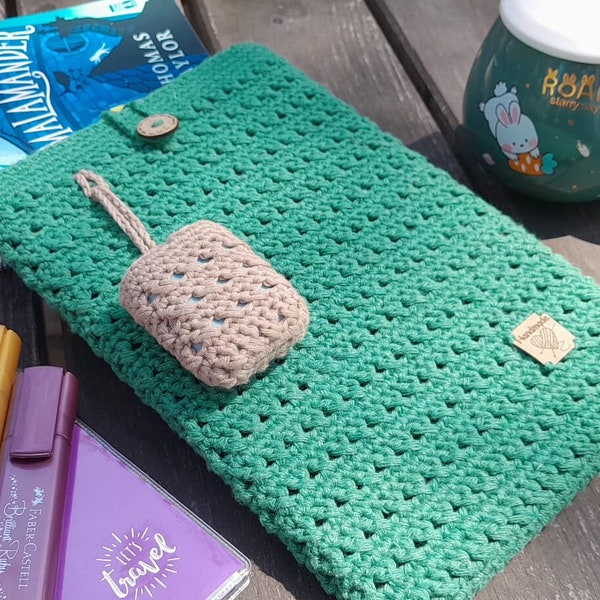 Crochet Pattern, Crochet Book / Ipad / Tablet Sleeve, Crochet  Book Bag, Crochet Book Cover, Airpod Pouch, Instant Digital Download ONLY
