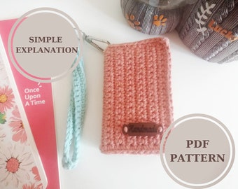 Crochet Pattern, Easy Crochet Wallet, Crochet Clutch Bag, Crochet Bag Pattern, Women's Mini Wallet, Beginners Pattern, Gift for Her