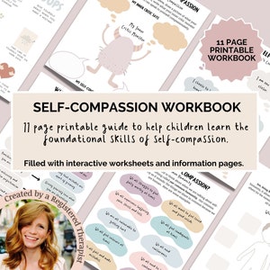 Child Therapy Workbook for Kids, Emotional Resilience Worksheet for Children, Social Emotional Learning, Therapy Interventions for Children